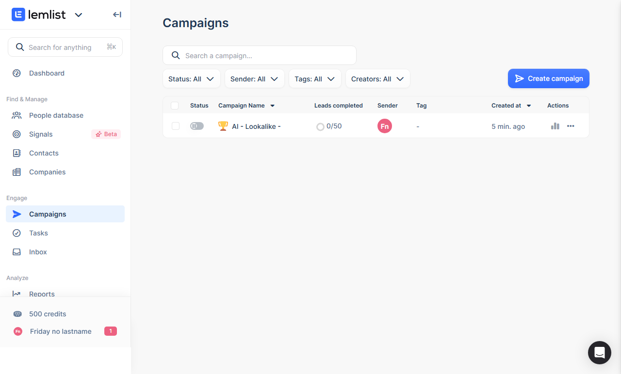 lemlist AI visual personalization campaign example